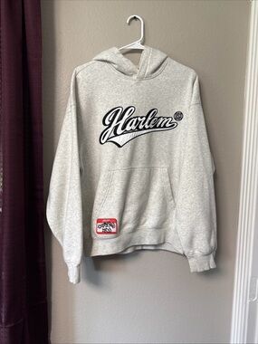 RB11 H&M men’s Harlem Graphic Grey Sweatshirt Hoodie Size Small